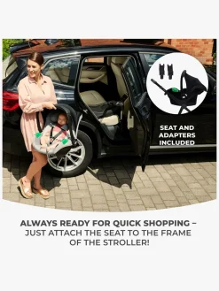 Kinderkraft NEWLY Mink Pro Kombivogn 4-i-1, Sand Beige