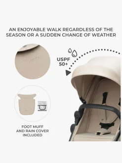 Kinderkraft NEWLY Mink Pro Kombivogn 4-i-1, Sand Beige