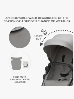 Kinderkraft NEWLY Mink Pro Kombivogn 4-i-1, Moonlight Grey