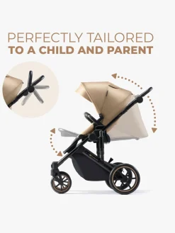 Kinderkraft PRIME 2 3-in-1 Duovogn Travelsystem inkl. Mink Pro, Sandrose Beige