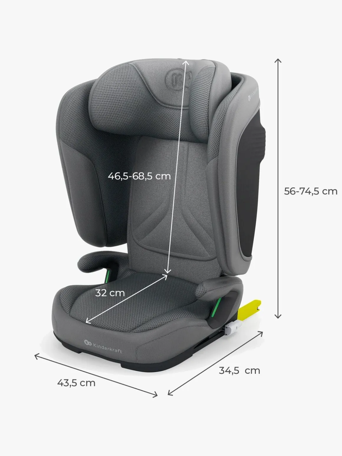 Kinderkraft UNITY 2 i-Size Autostol, Grey