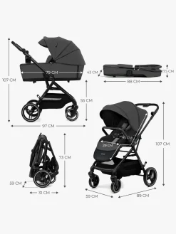 Kinderkraft YOXI 2-in-1 Duovogn, Moonlight Grey