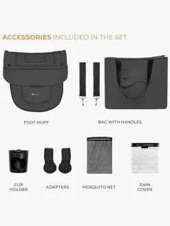 Kinderkraft YOXI 2-in-1 Duovogn, Moonlight Grey