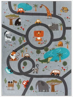 KMCarpets Animal Gulvtæppe 120 x 160, Grå