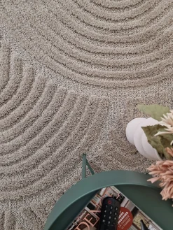 KMCarpets Doria Zen Gulvtæppe 160x230, Linned