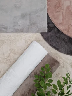 KMCarpets Dream Rund Gulvtæppe 160, Hvid