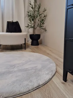 KMCarpets Dream Rundt Gulvtæppe 160, Grå