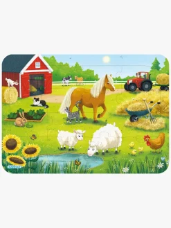 Kärnan Rammepuslespil På Bondegården 16 Brikker