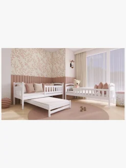 Lano Meble BLANKA Tribbelkøjeseng 90x200, Hvid