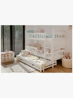 Lano Meble BLANKA Tribbelkøjeseng 90x200, Hvid