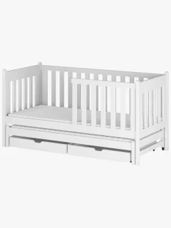 Lano Meble KAJA  Udtrækkelig Dobbeltseng 90x200, Hvid