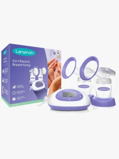 Lansinoh Brystpumpe Elektronisk Dobbelt inkl. Modersmælkposer 50 stk.