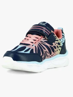 Leaf Malmen Blinkende Sneakers, Navy/Pink