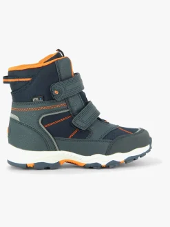 Leaf Siljan Vinterstøvler, Navy/Orange