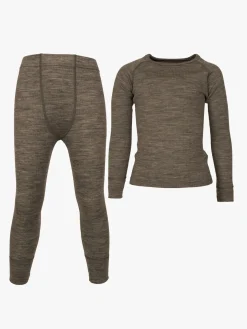 Lindberg Rib Merino Skiundertøj Merinould, Potato