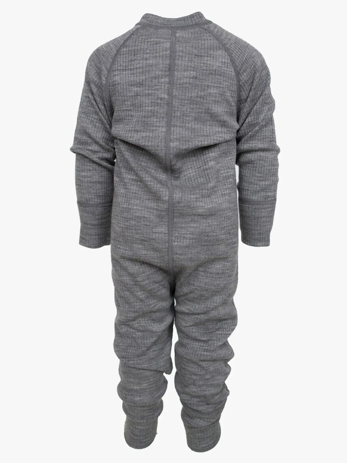 Lindberg Rib Merino Termoundertøjs-heldragt Merinould, Grey Melange
