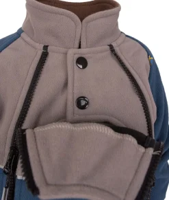 Lindberg Stormy Vindtæt Fleecedragt, Grå/Mørkeblå