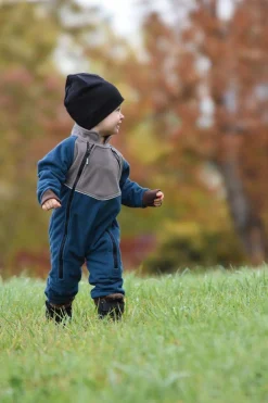 Lindberg Stormy Vindtæt Fleecedragt, Grå/Mørkeblå