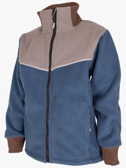 Lindberg Stormy Vindtæt Vindtæt Fleecetrøje, Grå/Mørkeblå