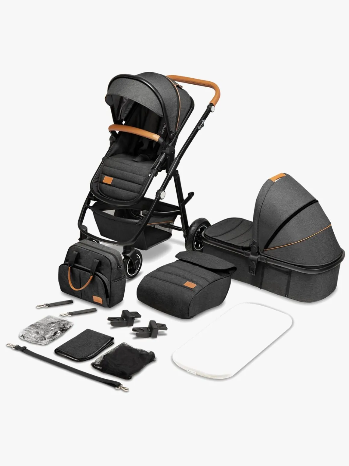 Lionelo Amber 2-in-1 Duovogn, Grey Graphite