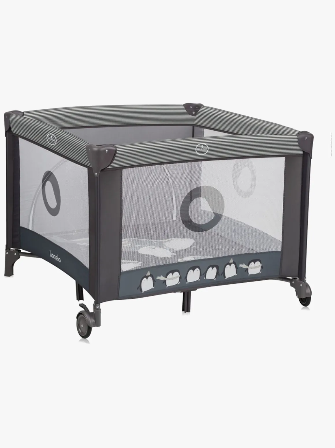 Lionelo BONNIE Kravlegård til Barn & Baby, Grey Scandi