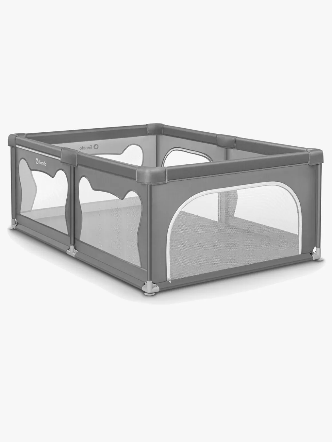 Lionelo WILLOW Kravlegård til Barn & Baby, Grey Concrete