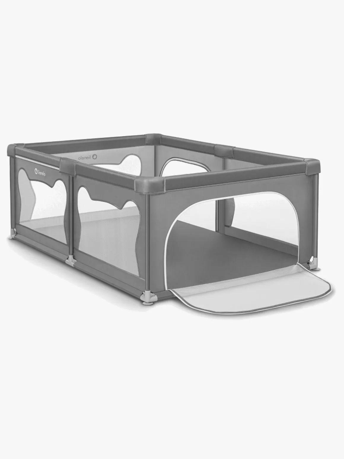 Lionelo WILLOW Kravlegård til Barn & Baby, Grey Concrete