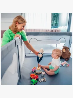 Lionelo WILLOW Kravlegård til Barn & Baby, Grey Concrete