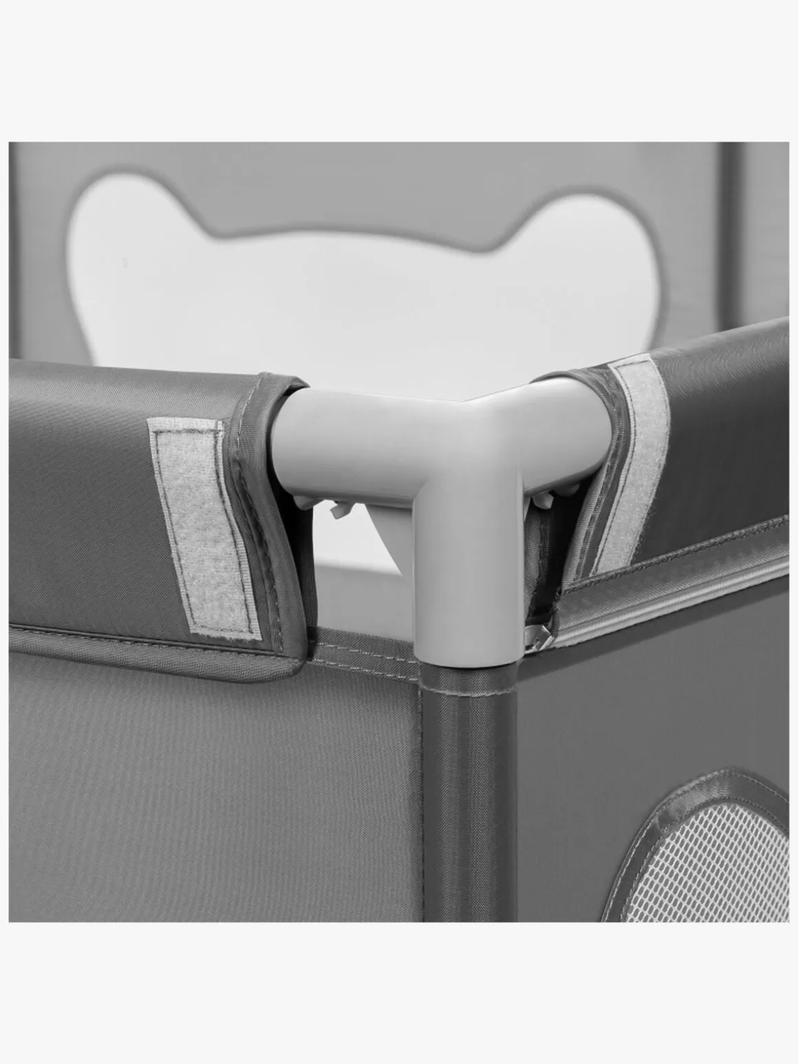 Lionelo WILLOW Kravlegård til Barn & Baby, Grey Concrete