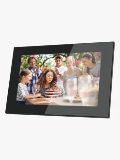 Lippa Frameo Digital Fotoramme Fremstillet Af Glas 10", Sort