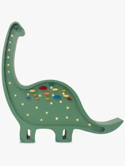 Little Lights Lampe Dinosaur, Konfetti/Grøn