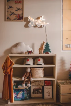 Little Lights Lampe Flyvemaskine, Lysegrå