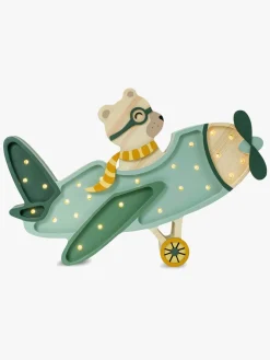 Little Lights Lampe Flyvemaskine Bjørn, Khaki