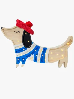 Little Lights Lampe Hundehvalp, French Style