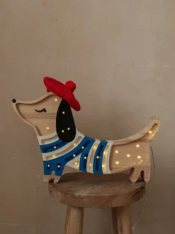 Little Lights Lampe Hundehvalp, French Style