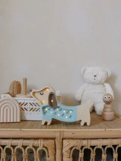 Little Lights Lampe Hundehvalp, Blå