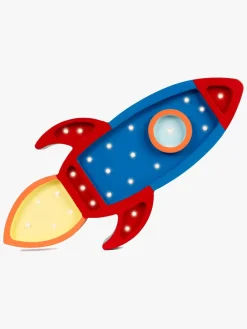 Little Lights Lampe Rumraket, Navy/Rød