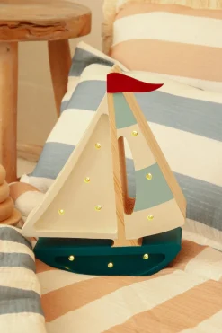 Little Lights Lampe Sejlbåd, Blågrøn