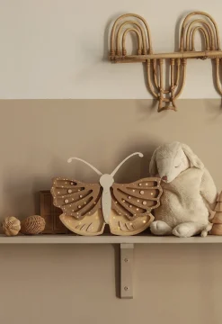 Little Lights Lampe Sommerfugl, Brun