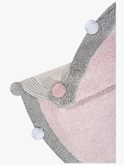 Lorena Canals  Vaskbart Gulvtæppe 120 Bubbly, Lyserød/Grå