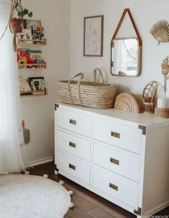 Lorena Canals  Vaskbart Gulvtæppe 120 Bubbly, Honningfarve