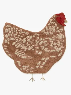 Lorena Canals  Vaskbart Gulvtæppe Høne 110x100