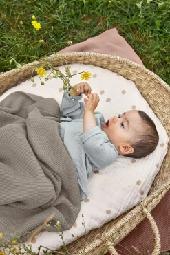Lässig Strikket Tæppe 80x100, Frizzy Stone