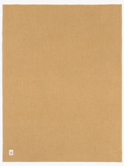 Lässig Strikket Tæppe 80x100, Nubs Camel