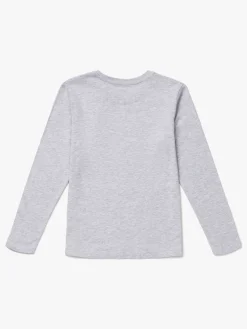 Luca & Lola Abel Langærmet T-Shirt 2-pak, Grey Melange/Brown