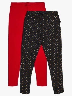 Luca & Lola Linda Leggings 2-pak, Tap Shoe/Red