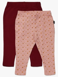 Luca & Lola Linda Leggings 2-pak, Pink/Wine