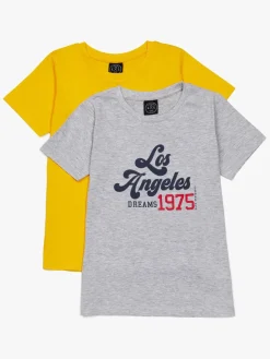 Luca & Lola Olivia Top 2-pak, Grey Melange