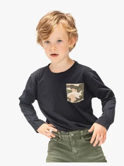 Luca & Lola Piero Langærmet T-Shirt, Black