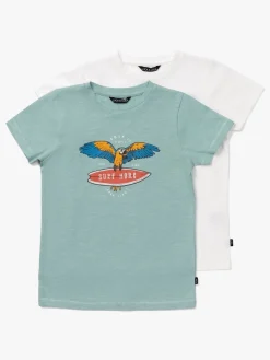 Luca & Lola Riccione T-Shirt 2-pak, Green/White